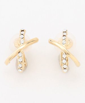  【WEB限定】クロスフープイヤリング(両耳用)