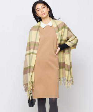  ウールチェックストール