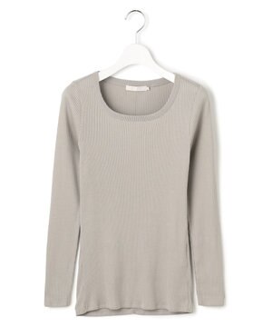 【洗える】 ４×２リブ プルオーバー