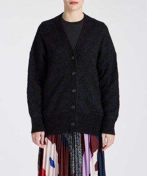  Big Flower モヘアカーディガン