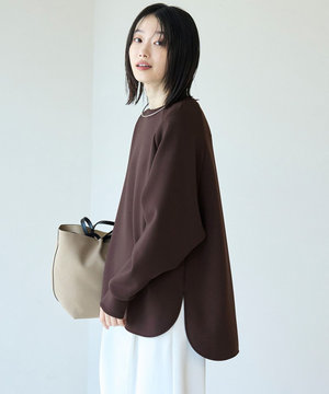BEAUTY FORM JERSEY バックZIPプルオーバー