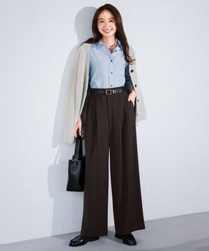  マイビューティ タックワイドパンツ