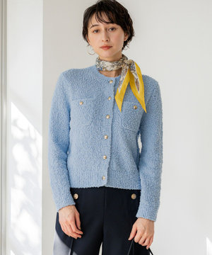 ファンシーツィーディー ポケットデザイン カーディガン