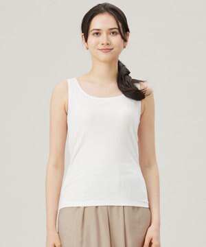  【ワコールコラボ】【洗える】カップイン タンクトップ