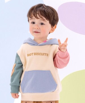  【80-120cm】【NEW Color Series】裏毛パイル素材 パステルカラー フーディ