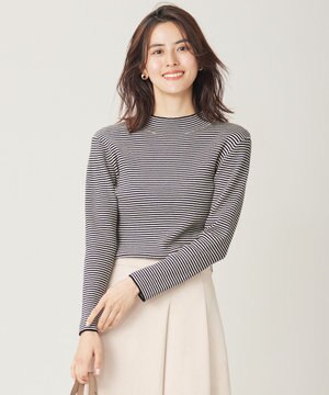  【洗える】ハイネックインナー ニット
