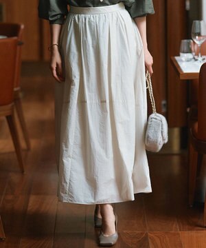  【洗える】ナイロンコットンポプリン スカート