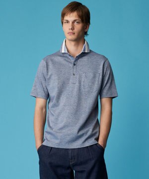  【キングサイズ・リネン素材/吸水速乾/日本素材】リネンハニカム ダディ ポロシャツ