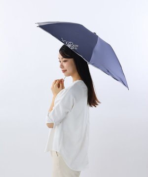 NINA RICCI （ニナリッチ) リボン＆ネモフィラ風刺繍晴雨兼用パラソル 