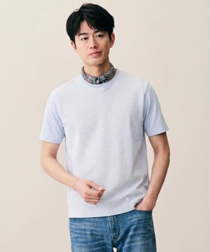  【オーガニックコットン使用・日本製・26SS新色】JOEコットンサッカークルーネック Tシャツ