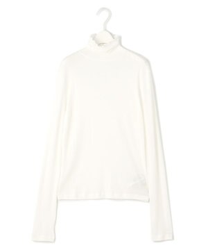 【新色追加・洗える】 パウダリーリブ ハイネックプルオーバー