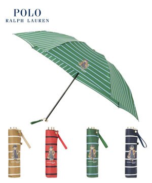  POLO RALPH LAUREN 折りたたみ傘 ボーダーストライプ POLO BEAR