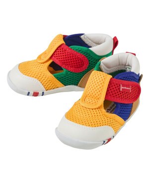  【11.5-13.5cm】かかと顔 メッシュ ファーストベビーシューズ