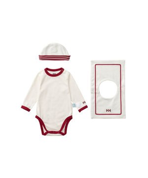  【べビー】マイファーストHH ロングスリーブマリンロンパースセット