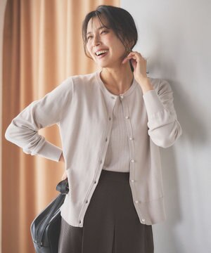  【洗濯機可/UVカット】パールポイントアンサンブル