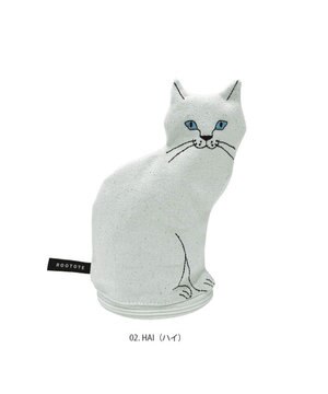  1117【ネコポーチ】EU.ウイズルー.オスワリネコ-A