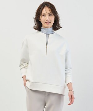  裏毛 ハーフジップ プルオーバー