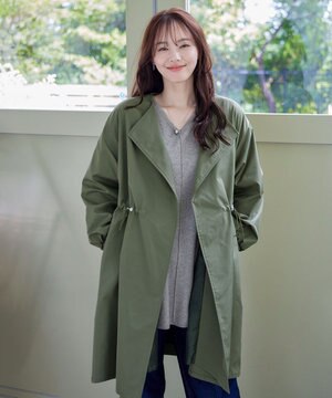  着流しパフスリーブコート