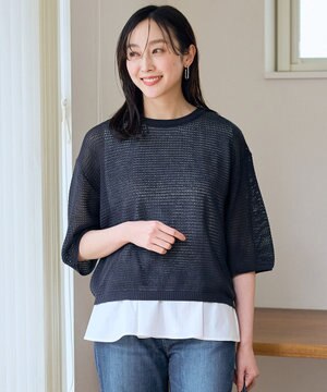  アイレットメッシュニット