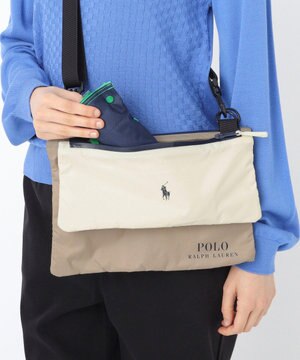  POLO RALPH LAUREN レインサコッシュ傘袋 カラーブロック 吸水生地／撥水 透湿