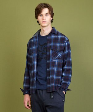  オーガニック チェック ラフィーネル シャツ