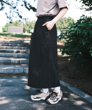 【撥水・UVカット・ストレッチ・軽量 】ナイロンカーゴスカート(S・Mサイズ)