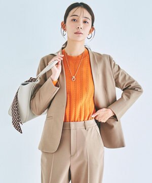 【保温性あり/洗える】サーモ 2WAY ストレッチ ジャケット