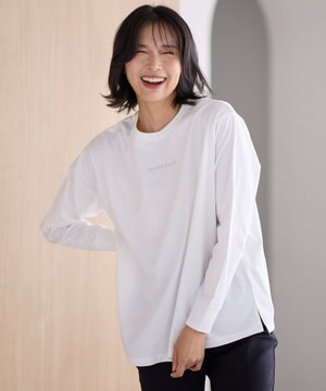  【洗濯機可】チビロゴロングスリーブＴシャツ