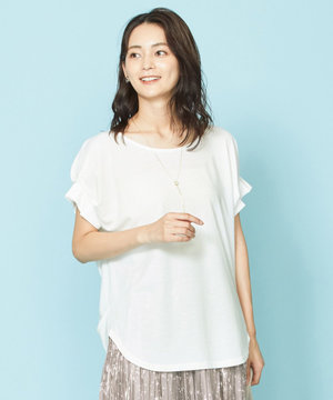 【UVケア・接触冷感】コンシャススリーブTブラウス Tシャツ