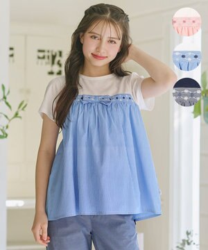  【150-170㎝】 フラワーリボンチュニック