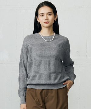 ファインコットンウール ニット