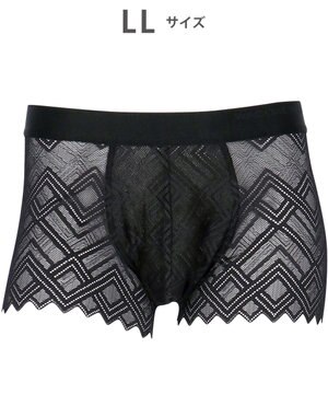  WACOAL MEN ボクサーパンツ 【レースボクサー】 フロント快適グラマラス 通気性(本体) 前閉じ 下着 メンズ WT3828 /ワコールメン