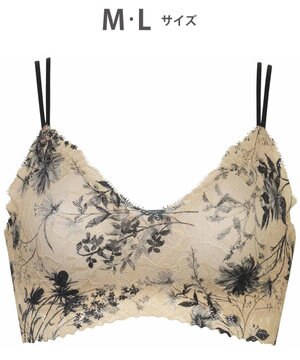  【GOCOCi ゴコチ】 ブラレット アウターにひびきにくい 肌あたりのやさしいレース ワイヤレス ブラジャー ノンワイヤーブラ レディース CGG297 /ワコール