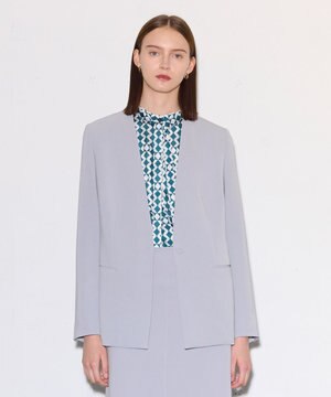 【WEB限定色あり】コンフォートフルー ノーカラージャケット