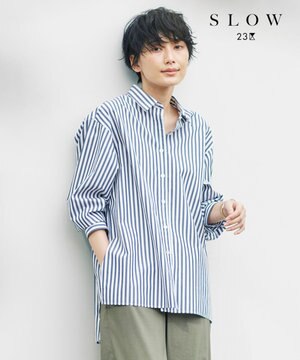 【SLOW】Soft Wash Shirting レギュラーカラー シャツ