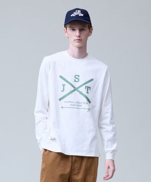  【NYUZELESS】SKI プリント ロングスリーブ Tシャツ
