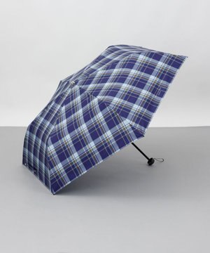 【MACKINTOSH LONDON（マッキントッシュ ロンドン）】先染めチェック雨傘（折りたたみ傘）