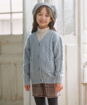  【S-Lサイズ】 ケーブルニットカーディガン