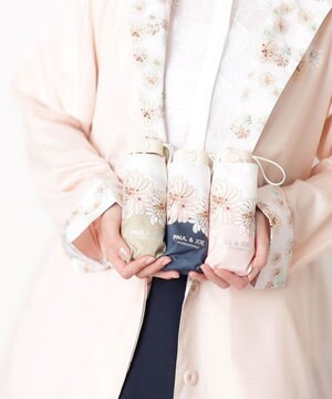  【UVカット/コンパクト】ポール & ジョー (PAUL & JOE ACCESSOIRES) 折りたたみ雨傘 クリザンテーム