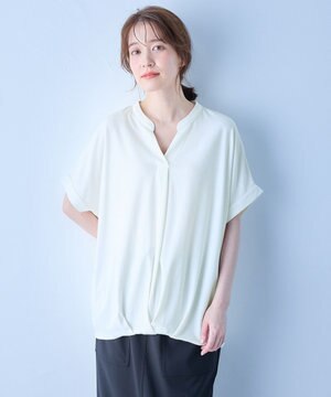  ストレッチピケカシュクールカットソー