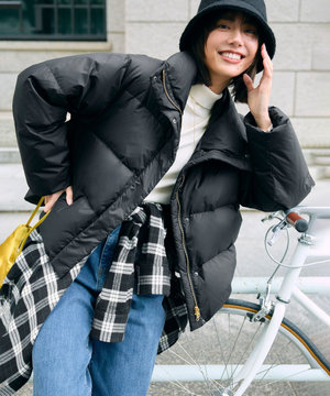 【VERY掲載 / 自宅で洗濯OK / 軽量で暖かい】TAIONコラボ ショートダウン