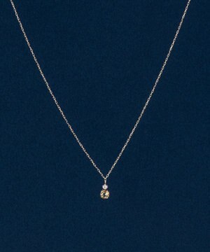  【K10】ジュエルラックネックレス　シトリン/11月誕生石/天然石/全長:40cm