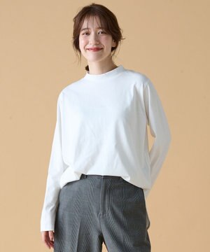  モックネックプルオーバー