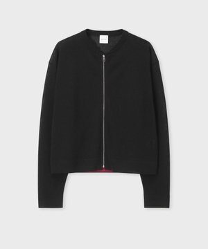  シアー ニット ブルゾン