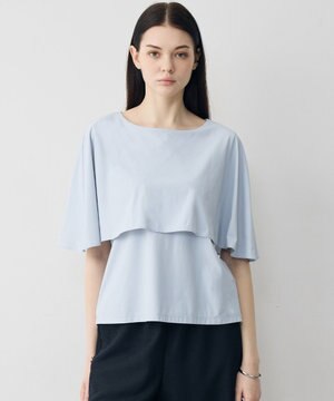 【WEB限定カラーあり】マットスキューバ ケープデザインカットソー