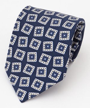  スクエア小紋プリント ネクタイ