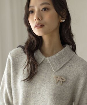  【好評につき追加販売】リボンビジューブローチ