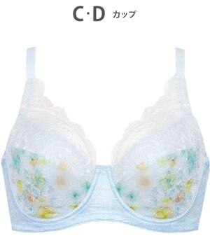  ブラジャー 夏のブラストレスから解放 汗の不快感を軽減(カップ肌側・ワイヤーループ・バック) 背中すっきり 【ときはなつブラ】 フルカップ KB2172 ウイング／ワコール