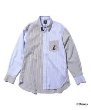 【DISNEY COLLECTION】【UNISEX】ピンオックス シャツ/ B.D. / ミッキーマウス