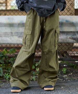  【ウエストゴム/XSSMサイズ展開】ツイルイージーカーゴパンツ